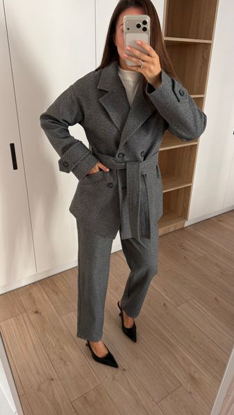 BRDAY COAT - ''ялинка сіра''  LBR-002-M фото