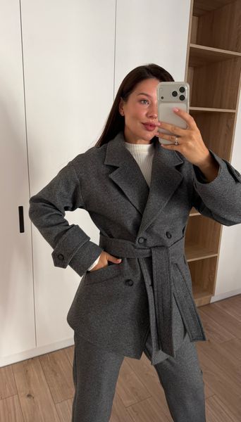 BRDAY COAT - ''ялинка сіра''  LBR-002-M фото